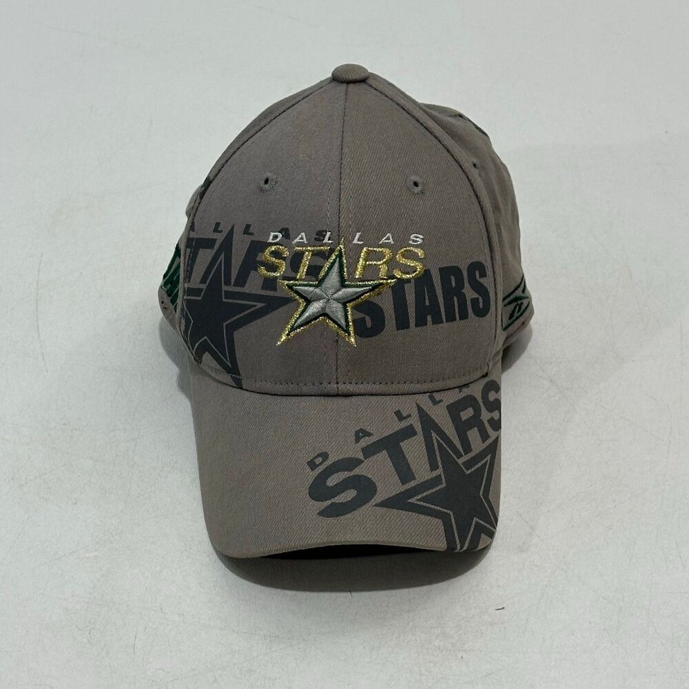 Reebok Men's Dallas Stars‎ Gray Embroidered Baseball Cap, One Size